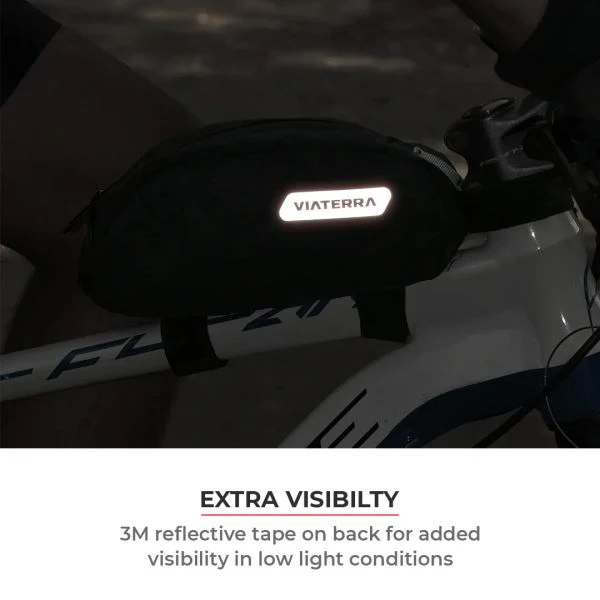 Viaterra-Top Tube Cycling Bag (Black) - Image 5