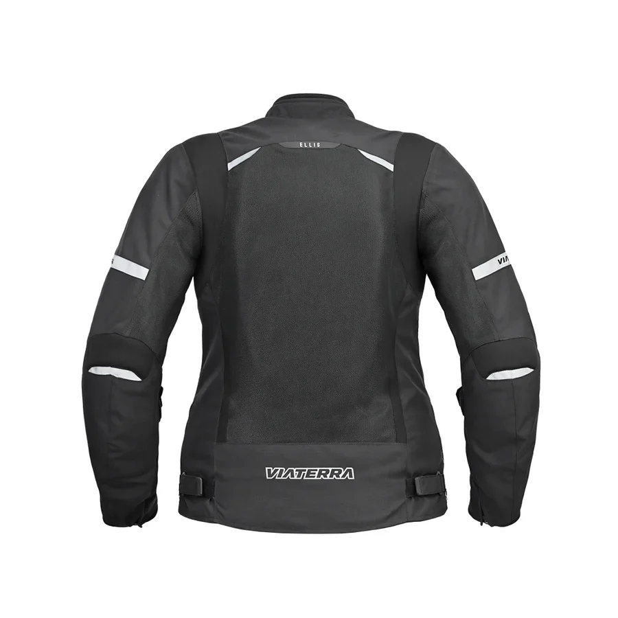 ViaTerra - Ellis Women's Street Mesh Riding Jacket - Black - Image 3
