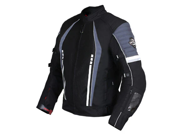 Voyager Jacket (Lady) – Grey - Biking Brotherhood - Image 2