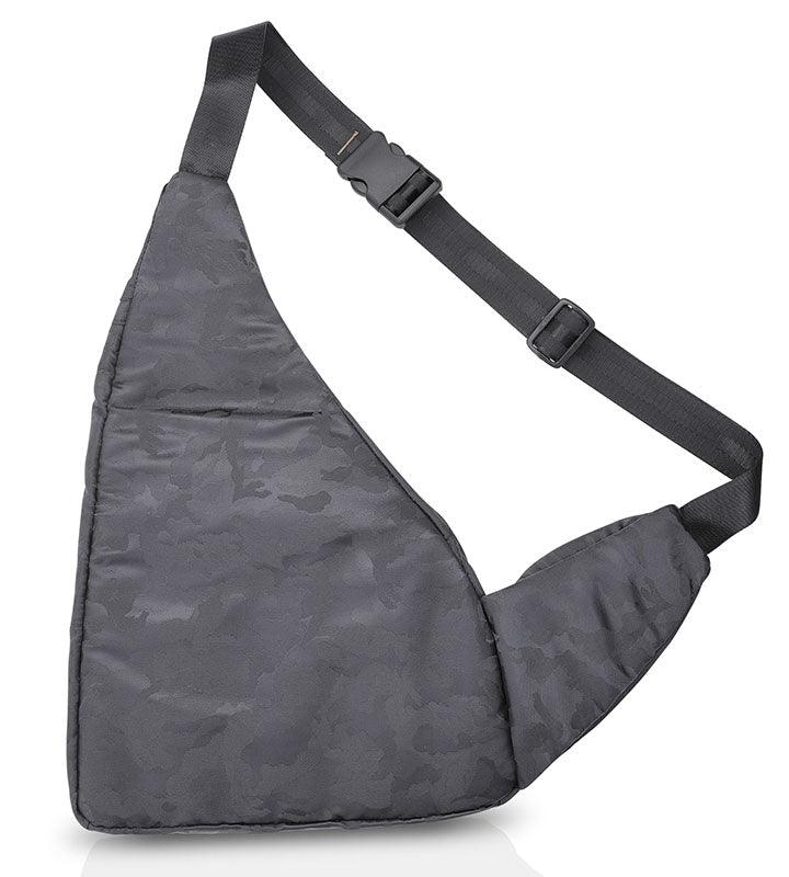 Wing Crossbody Black Camo Sling Bag for Travel, Biking, Hiking, Trekking and Everyday Use by Guardian Gears - Image 4