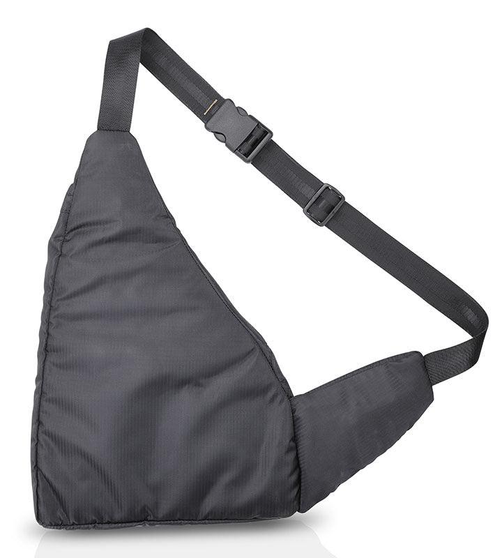 Wing Crossbody Charcoal Black Sling Bag for Travel, Biking, Hiking, Trekking and Everyday Use by Guardian Gears - Image 3