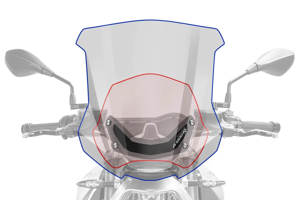 Wunderlich BMW R1200R Screens - Touring(Smoked Grey)-30450-102 - Image 2