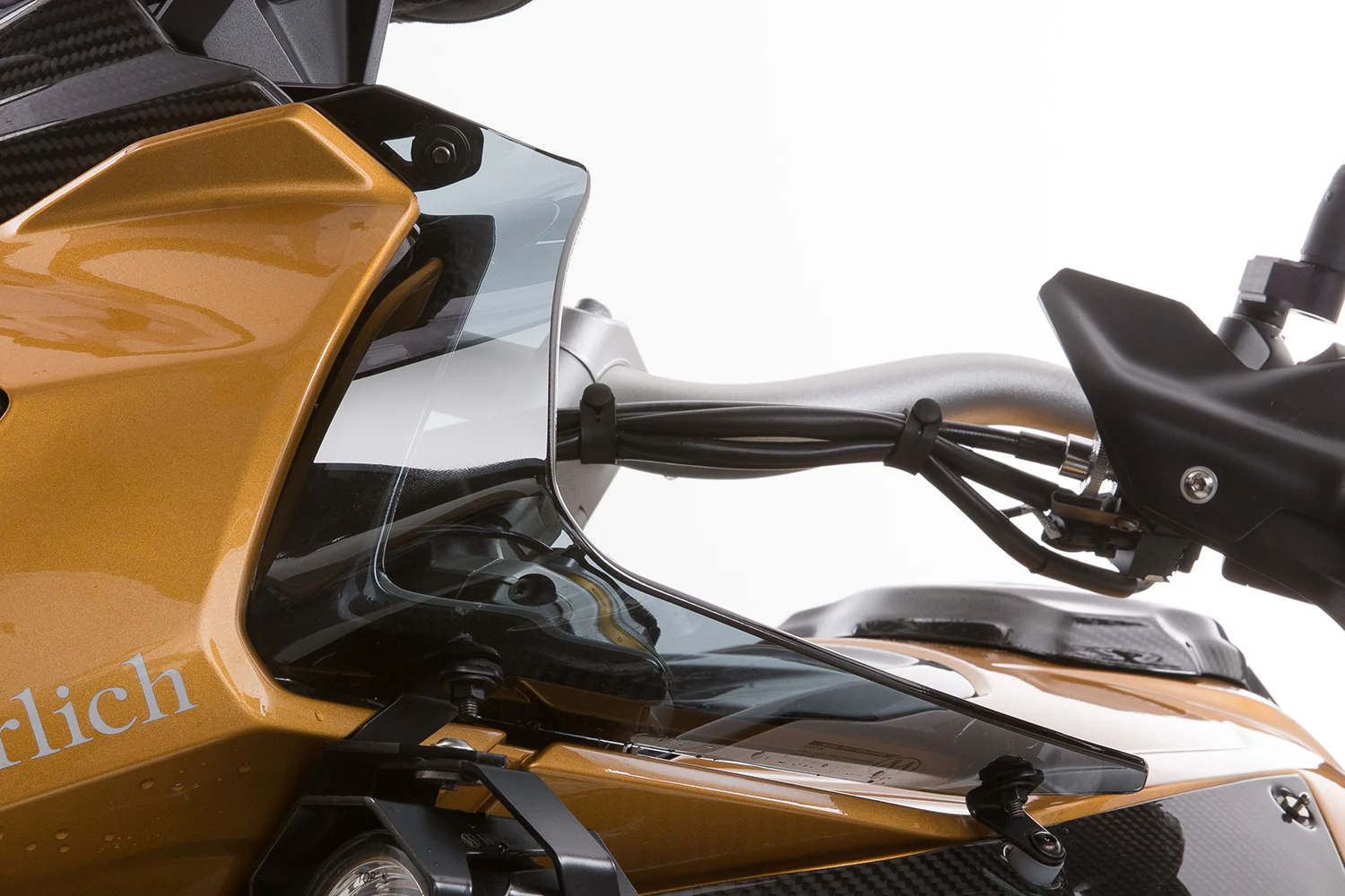 Wunderlich BMW S1000XR Ergonomics - Screen Hand Deflectors Dark - 44830-006 - Image 2