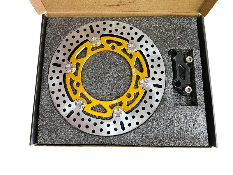 Yamaha Aerox 260mm Imported Disc Plate CNC Floating Brake Disc Plate (Gold)