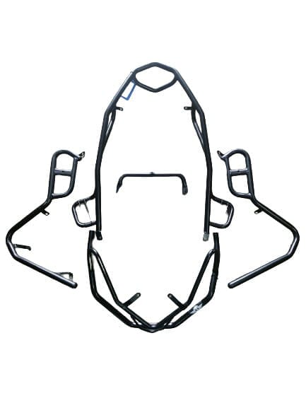 Yamaha Aerox Crash Guard with Footrest New - SS Black - Image 3
