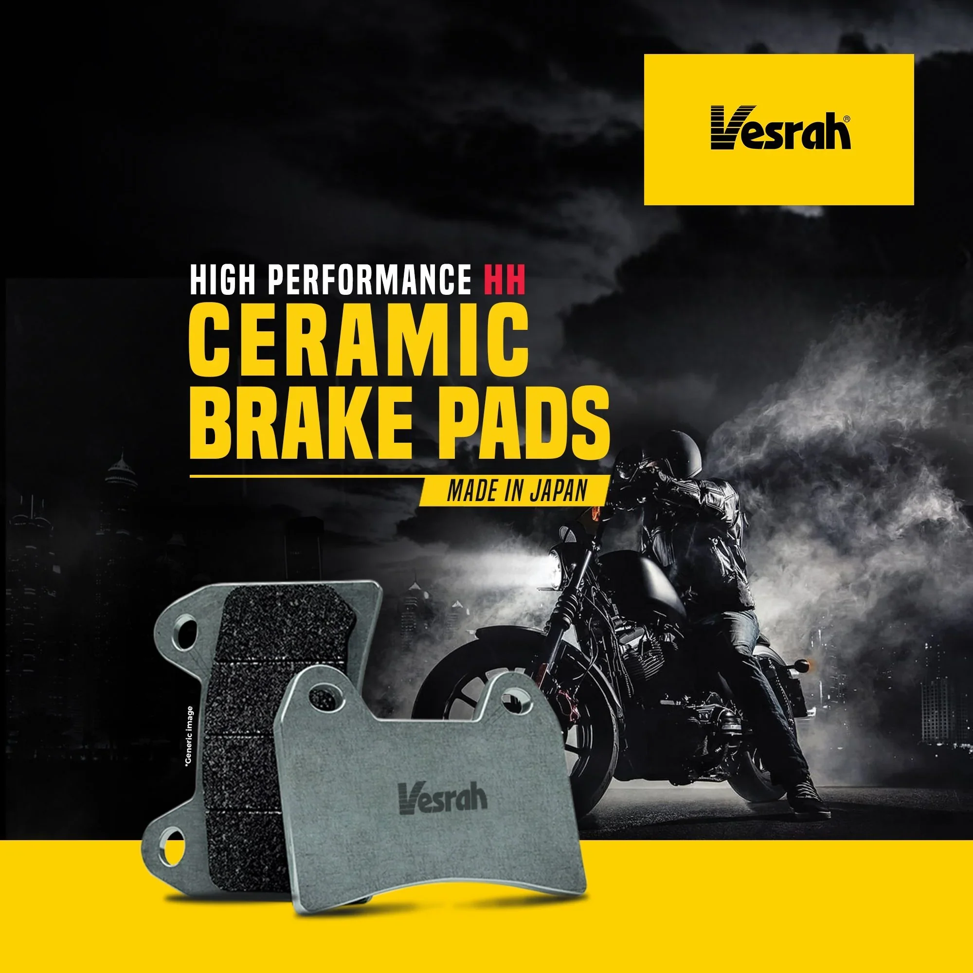 YAMAHA FZ 25 Front Brake Pads (Ceramic) VESRAH - SD-947