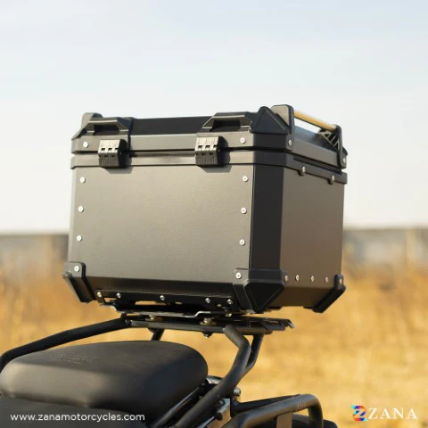 ZANA Aluminium Top Box 45L - L-FLAT - Black - ZI-TB-010 - Image 3