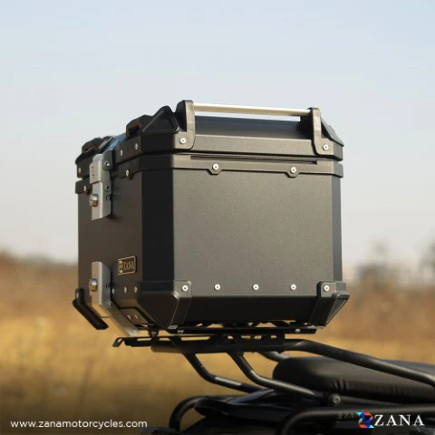 ZANA Aluminium Top Box 45L - L-FLAT - Black - ZI-TB-010 - Image 4