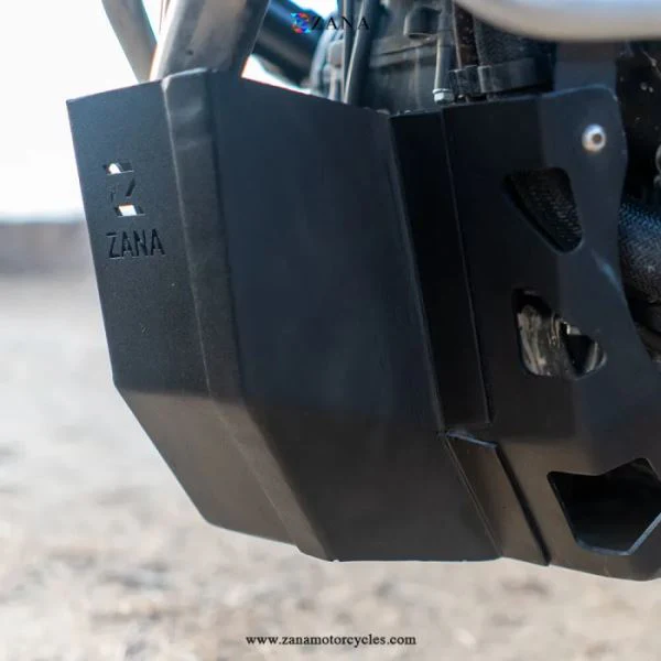 Zana Bash Plate for Honda NX500 (Black)-ZI-8474 - Image 3