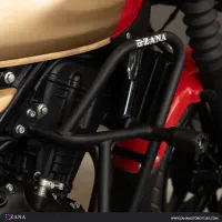 ZANA Crash Guard for RE Guerrilla 450 (with Slider - Black Texture - Mild Steel) - Type-1 - ZI-8519 - Image 3