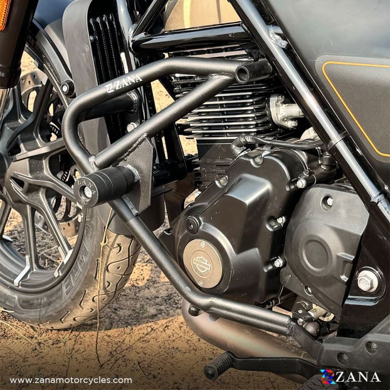 ZANA Crash Guard With Slider For Harley Davidson X440 - Black - ZI-8480 - Image 2