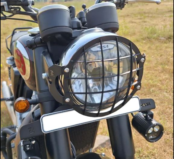 ZANA Headlight Grill for BSA Goldstar 650 (Stainless Steel Black) T-1 - ZI-8533 - Image 4