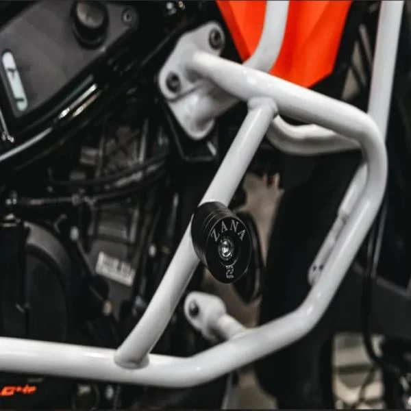 Zana Lower Engine Guard With Slider (White) For KTM ADV 390 2025-ZI-8554