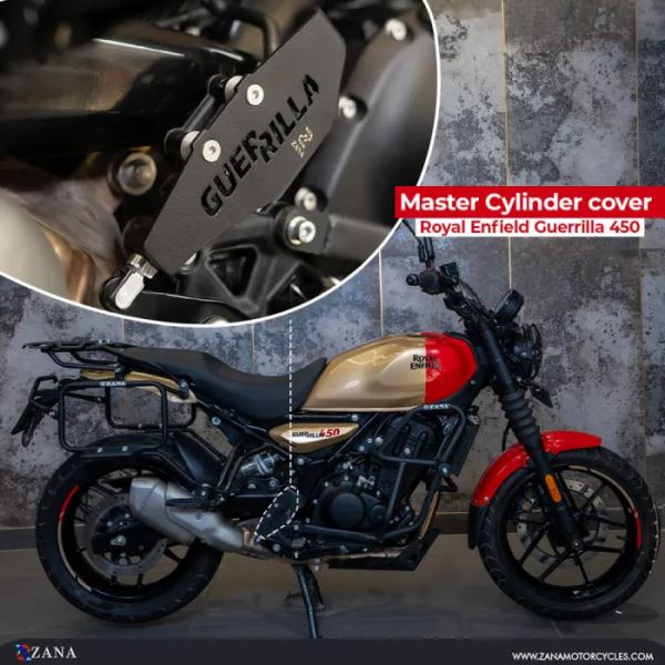 ZANA Master Cylinder Cover with Logo for Guerrilla 450 (Black) Type-2 (Coming Soon)-ZI-8525