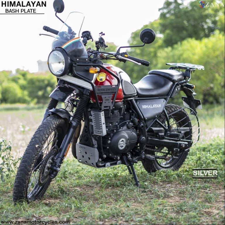 ZANA New Bash Plate for Himalayan BS6 (2021-22) - Silver - ZI-8222 - Image 4