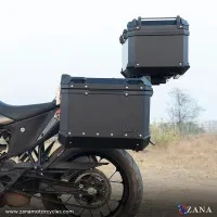 ZANA Panniers( 36 LTR ) Aluminium L-Flat Black With Frame For KTM ADV 250/390 - ZI-8491 LB - Image 3