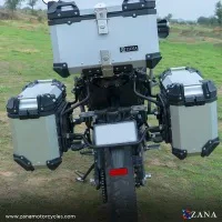 ZANA Panniers( 36 LTR ) Aluminium L-Flat Silver With Frame For Kawasaki Versys 650 (Coming Soon) - ZI-8498 LS - Image 4