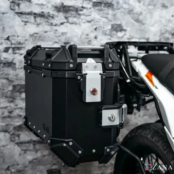 ZANA Panniers (36Ltr) Aluminum L-Flat Black With Frame For KTM ADV 390 2025-ZI-8560LB - Image 3