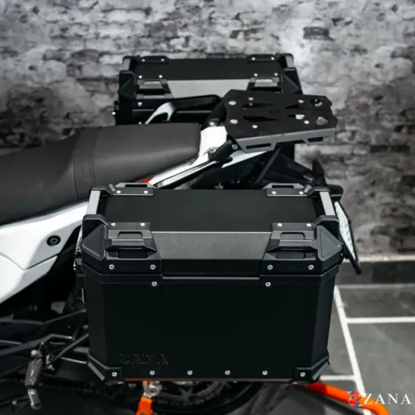 ZANA Panniers (36Ltr) Aluminum L-Flat Black With Frame For KTM ADV 390 2025-ZI-8560LB - Image 5