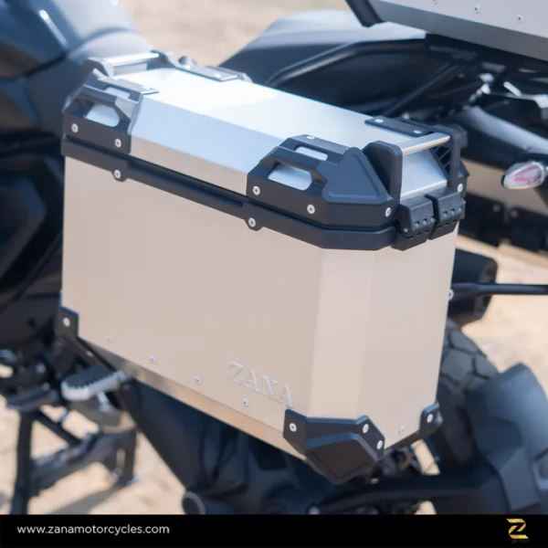 ZANA Panniers ( 36LTR ) With Frame Aluminium L-Flat Silver For BMW R 1300 GS-ZP-130 LS - Image 5