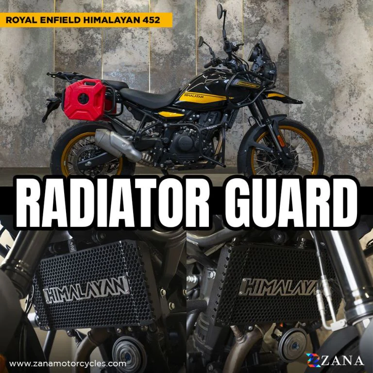 ZANA Radiator Guard Black with Himalayan Logo for Himalayan 452 - ZI-8444