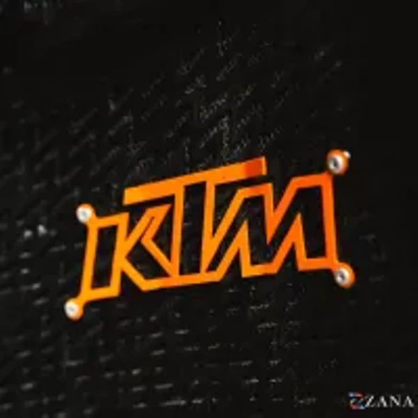 ZANA Radiator Guard with KTM Logo Orange For KTM Adv 390 2025 (Black SS 304 )-ZI-8583 - Image 4