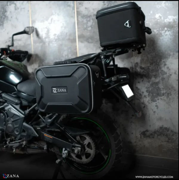 Zana-Roadster Saddle Stay with Exhaust Sheild with Jerry can Mount for Kawasaki Versys 650-ZI-8497 - Image 4