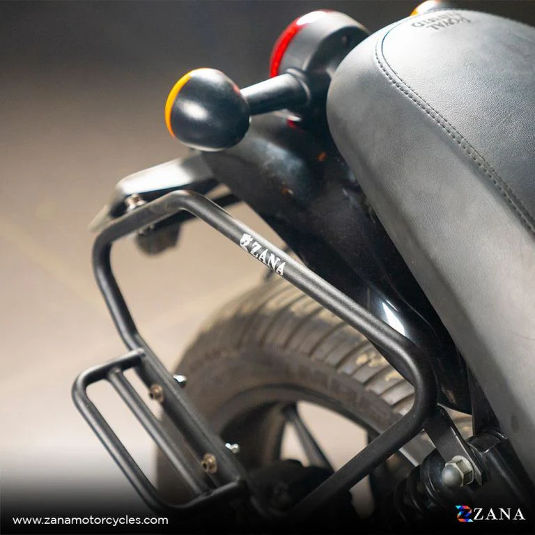 ZANA Saddle Stay Mild Steel with exhaust shield Black For Royal Enfield Hunter 350 - ZI-8325 - Image 3