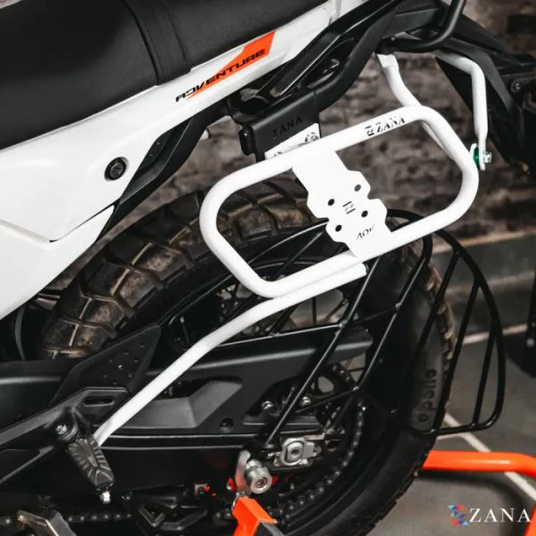 Zana Saddle Stay V-1 With Jerry Can Mount White For KTM ADV 390 2025-ZI-8581 - Image 2