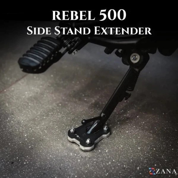 Zana Side Stand Extender For Honda Rebel 500 (Coming Soon Pre-Booking Open Now)-ZI-8631 - Image 5