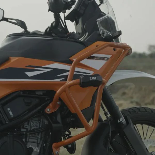 Zana Tank Guard /Crash Guard With Slider Puck Orange For KTM ADV 390 2025-ZI-8553 - Image 4