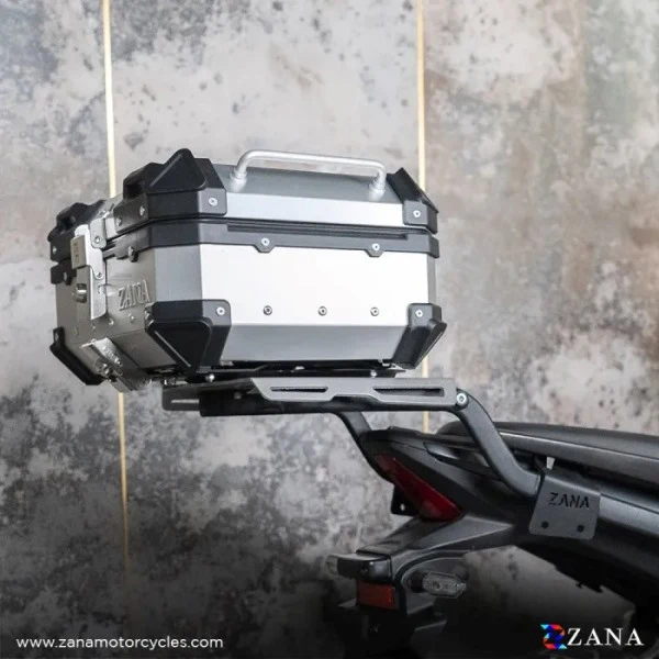 ZANA Top Box Aluminium (22 Ltr) L-flat Silver For Harley Davidson X440 - ZI-TB-002 - Image 3