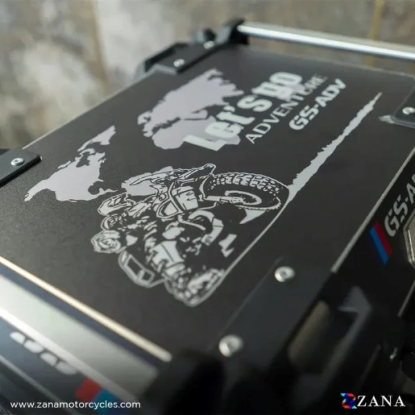 ZANA Top Box Aluminium (45 Ltr) L-flat Black For BMW 310 GS - ZI-TB-015 - Image 3