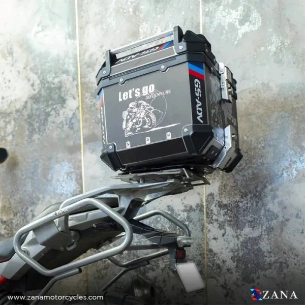 ZANA Top Box Aluminium (45 Ltr) L-flat Black For BMW 310 GS - ZI-TB-015 - Image 4