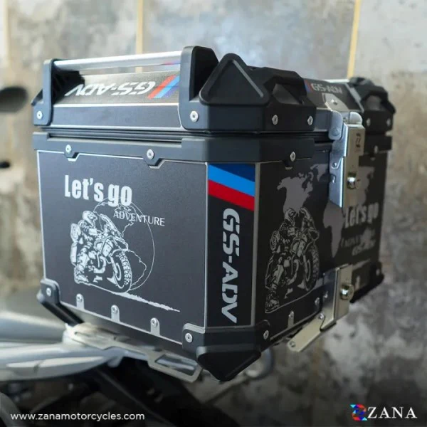 ZANA Top Box Aluminium (45 Ltr) L-flat Black For BMW 310 GS - ZI-TB-015 - Image 5