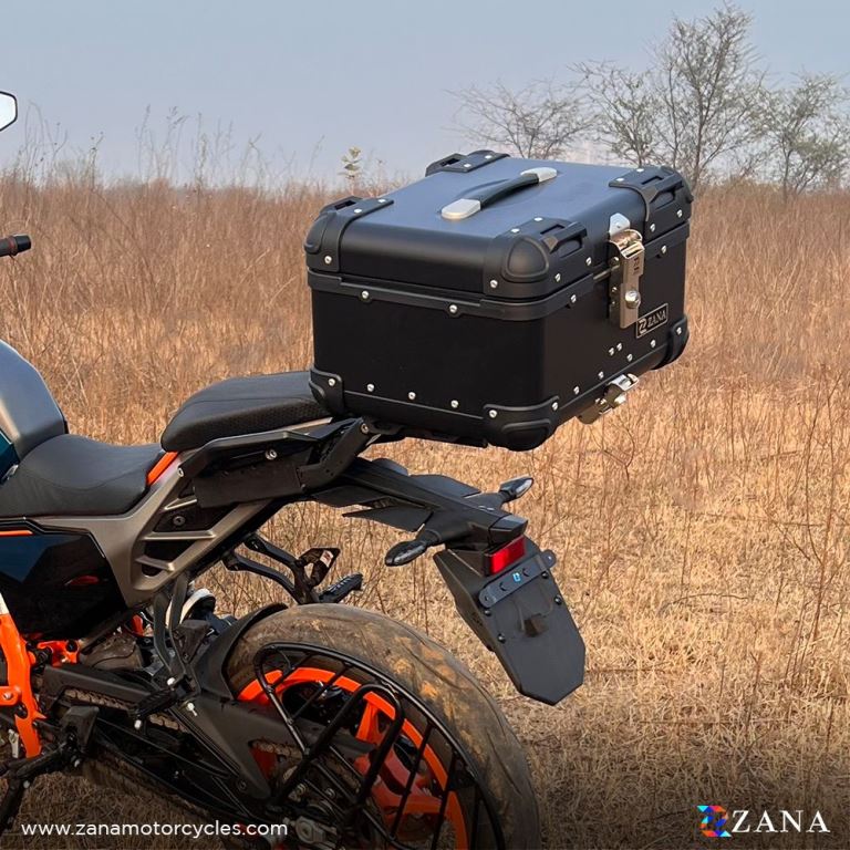 ZANA Top Box Aluminium Black (35L) R-Flat for KTM Duke 250/390 Gen-3 ZI-TB-003 - Image 5
