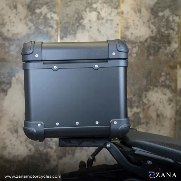 ZANA Top Box Aluminium With Back Rest Cushion For Harley Davidson X440 (35Ltr) R-flat Black - ZI-TB-003 - Image 2