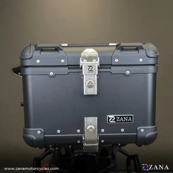 ZANA Top Box Aluminium With Back Rest Cushion For Harley Davidson X440 (35Ltr) R-flat Black - ZI-TB-003 - Image 3