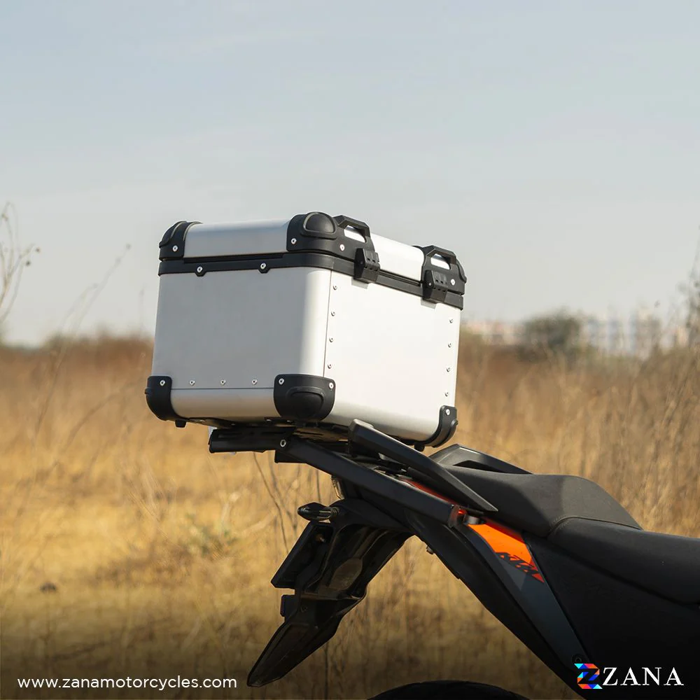 ZANA Aluminium Top Box 45L - R-FLAT - Silver - ZI-TB-009 - Image 3