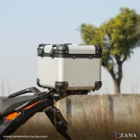ZANA Top Box for RE Guerrilla 450 R-Flat Silver Aluminium (45 liter) - ZI-TB-009