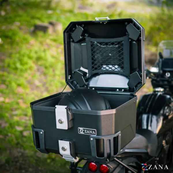 Zana-Top Box Nomada (45 Ltr) Plastic With Backrest (Black )-ZI-TB-022 - Image 4
