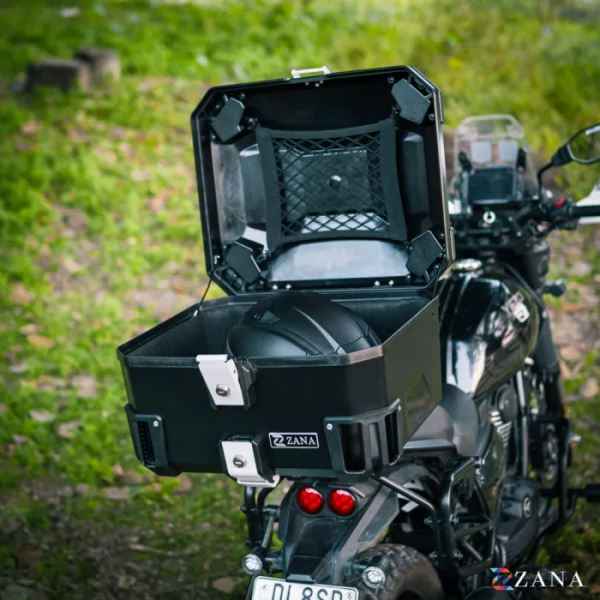 Zana-Top Box Nomada (45 Ltr) Plastic With Backrest (Black )-ZI-TB-022 - Image 5