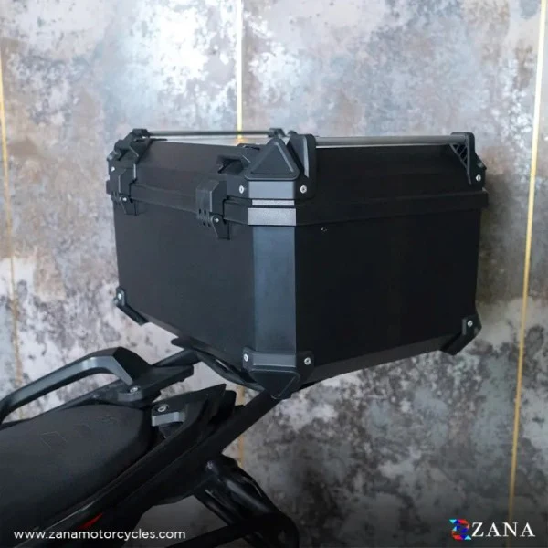 ZANA Top Box Plastic (58 Ltr) L-flat Black With Back Rest Cushion For Harley Davidson X440 - ZI-TB-017 - Image 5