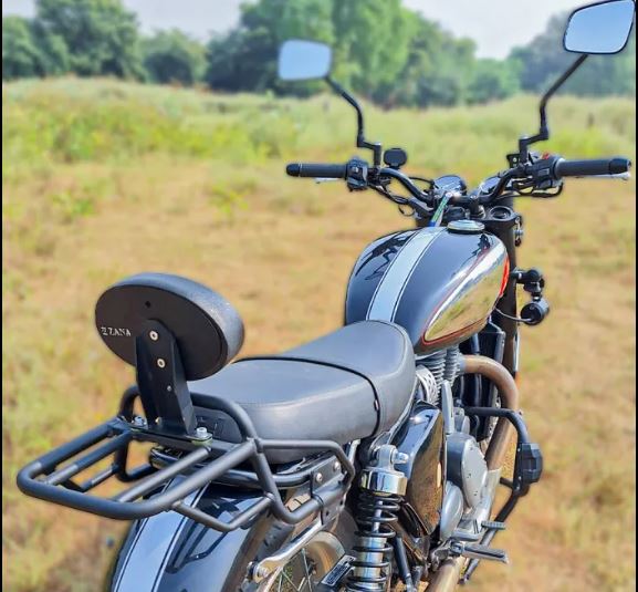 ZANA Top Rack for BSA Goldstar 650 without Plate Compatible with Pillion Backrest (Mild Steel Black Type-2) - ZI-8530 - Image 3