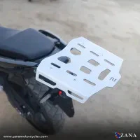 ZANA Top rack with Plate For Honda NX500 (Aluminum Silver) - ZI-8476 - Image 2