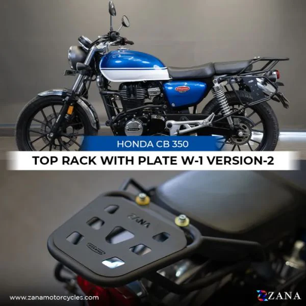 Zana Top Rack With Plate New W-1 Cb350 H'ness Honda Split Seat/single Seat Version-2 (ZI-8130B)