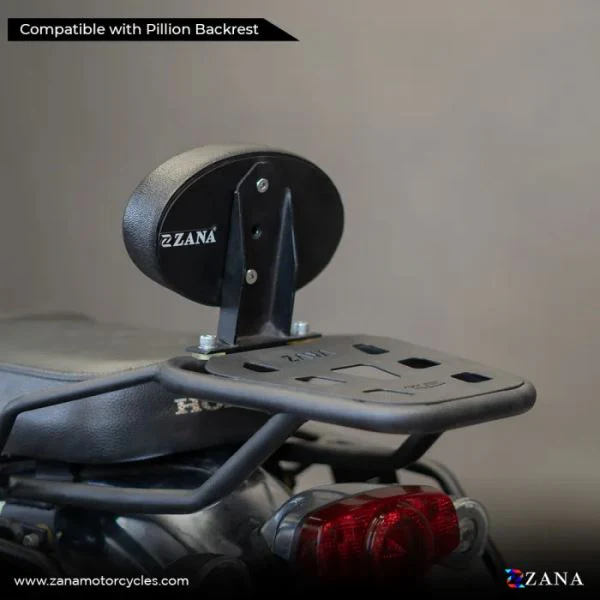 Zana Top Rack With Plate New W-1 Cb350 H'ness Honda Split Seat/single Seat Version-2 (ZI-8130B) - Image 2
