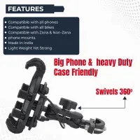 ZANA Universal Mobile Holder with Touch Charger - ZI-PH-003 - Image 3