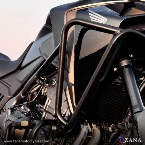 ZANA Upper Fairing Guard and Lower Engine Guard Combo For Honda NX500 ( With Slider ,Black , Mild Steel ) ZI-8467 + ZI-8468 - Image 6